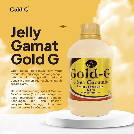 Gold-G Jelly Jely Jeli Gamat Emas Teripang Gold G 100 ml 320 ml 500 ml Bio Sea Cucumber Original