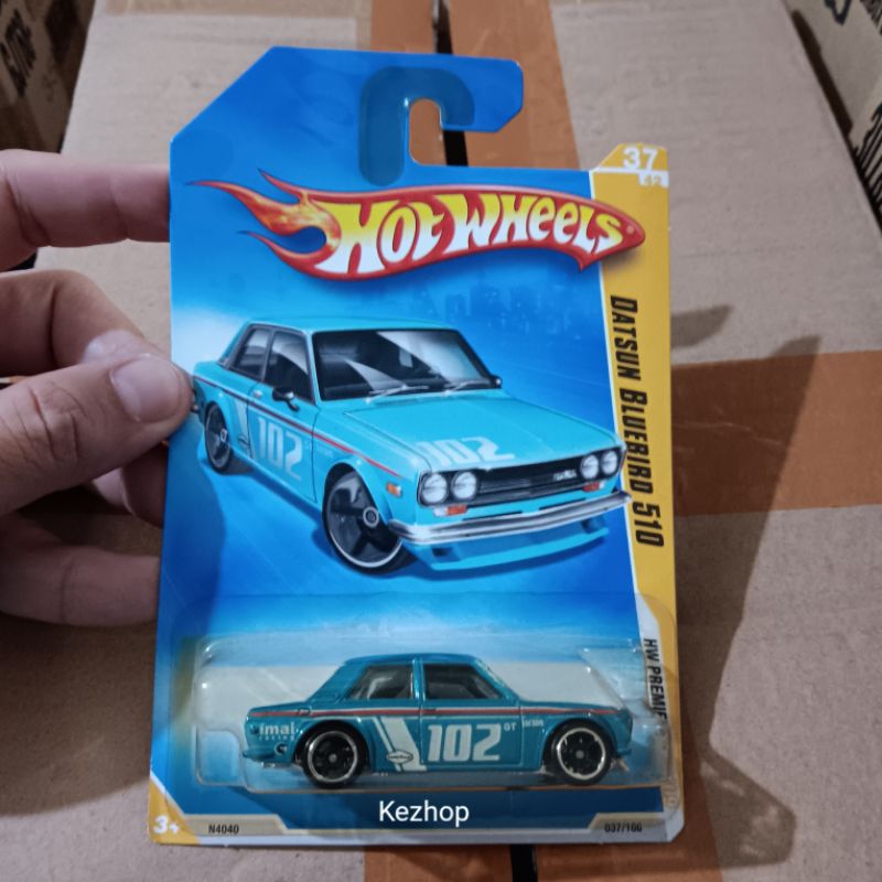 HOT WHEELS DATSUN BLUEBIRD 510 BIRU