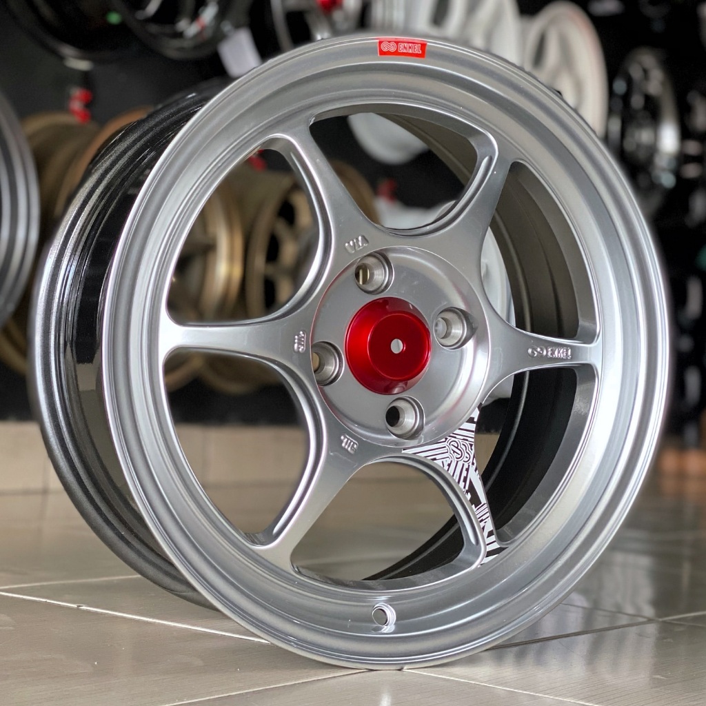 velg enkei pf06 ring 15 pcd 4x100 velg mobil vios,city,jazz,mobilio,freed,swift,brio