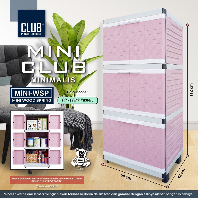 CARGO- LEMARI PLASTIK CLUB MINI 3SUSUN / Club Plastic Furniture Lemari Mini Susun 3