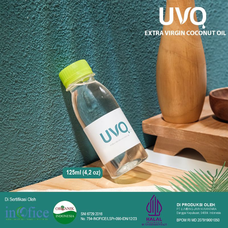 

UVO | VIRGIN COCONUT OIL | EXTRA VCO | 100% MINYAK KELAPA MURNI | VCO 125 ML