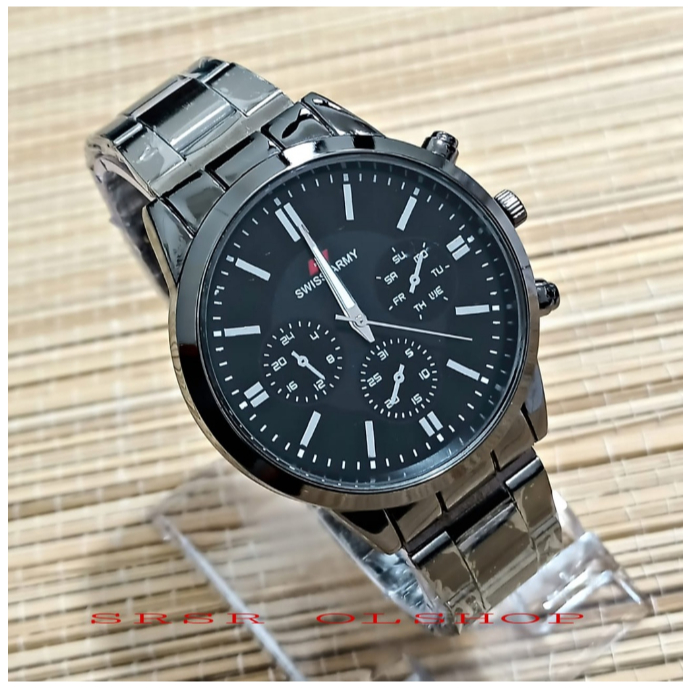 COD Jam Tangan Pria Tali Rantai Termurah / Jam Tangan Pria Rantai Stainless