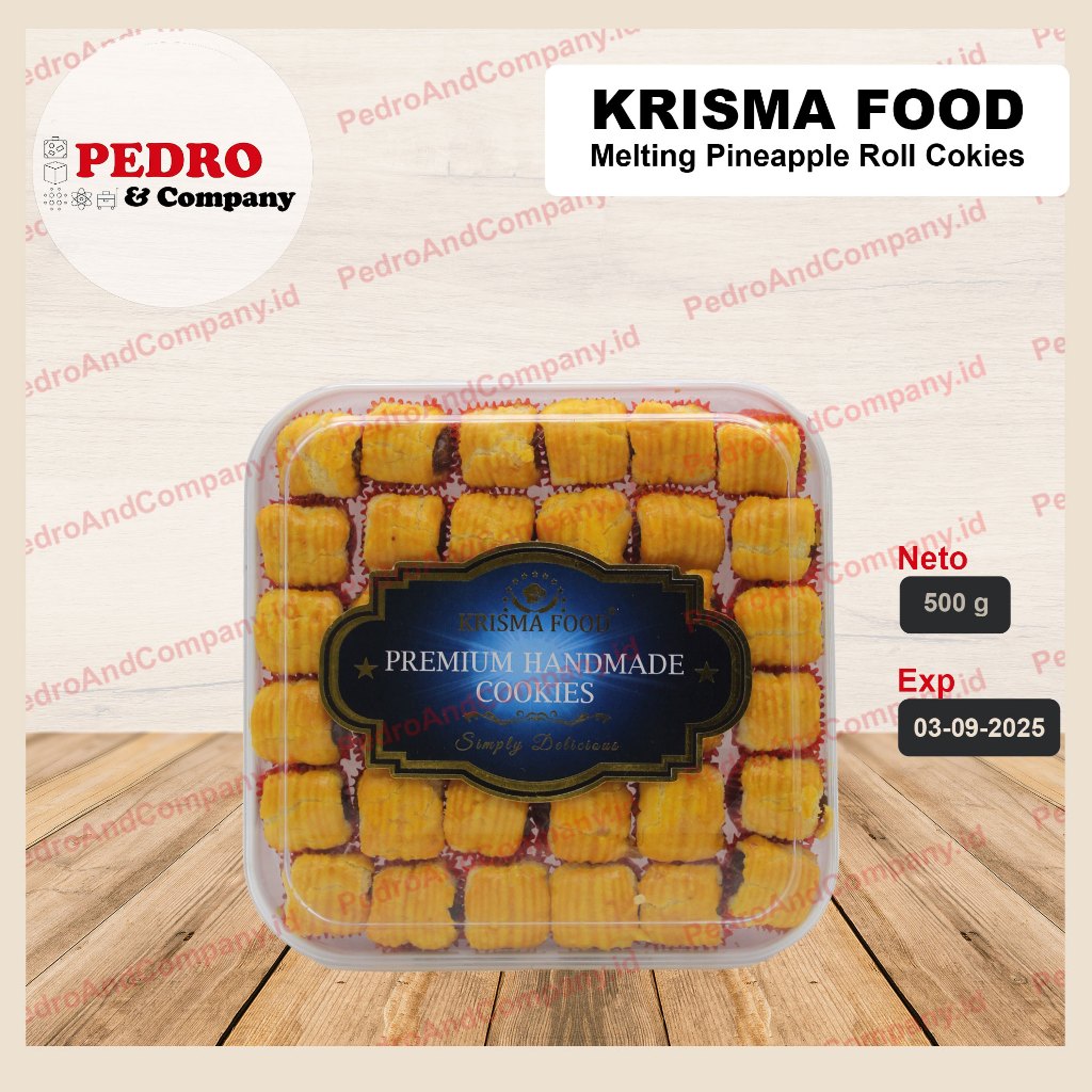 

Krisma food melting pineapple roll cookies wisjman butter 500 gram