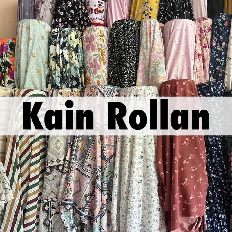 Kain Rollan Rayon Viscose Rayon Twill
