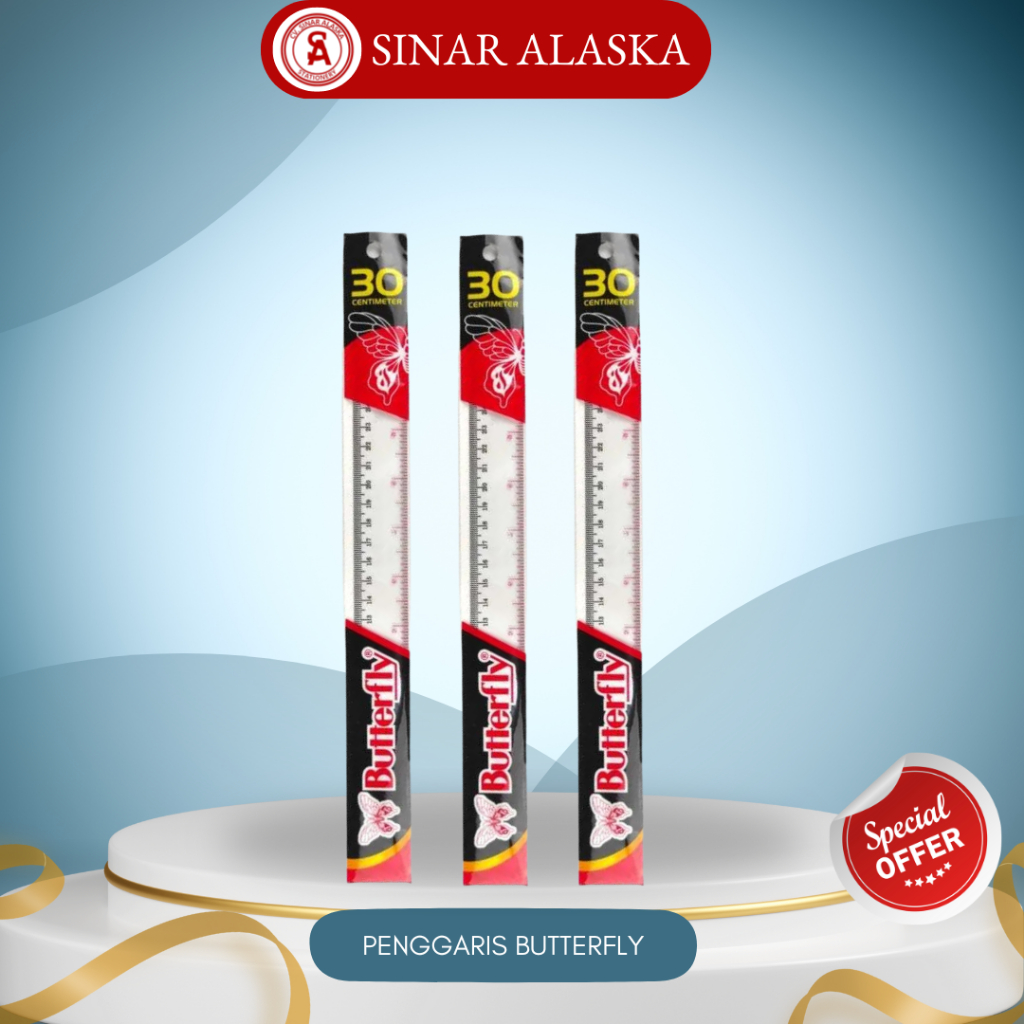 

Penggaris Butterfly 30 CM