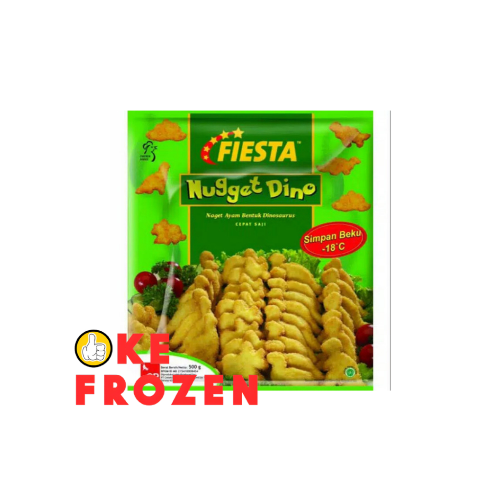 

FIESTA NUGGET DINO 500GR NUGGET AYAM/NAGET AYAM BERBENTUK DINO