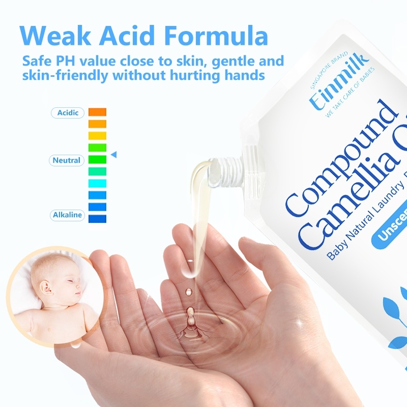 ND1 [Einmilk] Minyak Camellia Deterjen Binatu Bayi Deterjen Pakaian Bayi Deterjen Perawatan Kulit