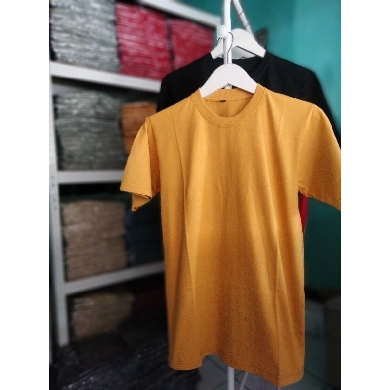 Kaos Polos Dewasa [Warna Kuning Kunyit]