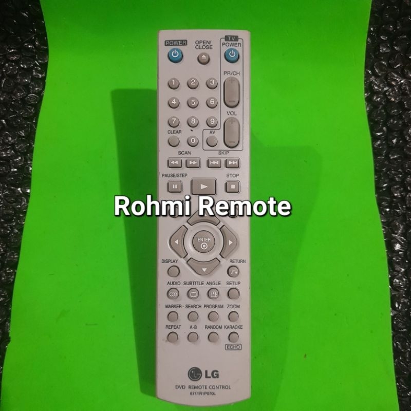 REMOTE REMOT DVD PLAYER KARAOKE LG 6711R1P070L ORIGINAL ASLI