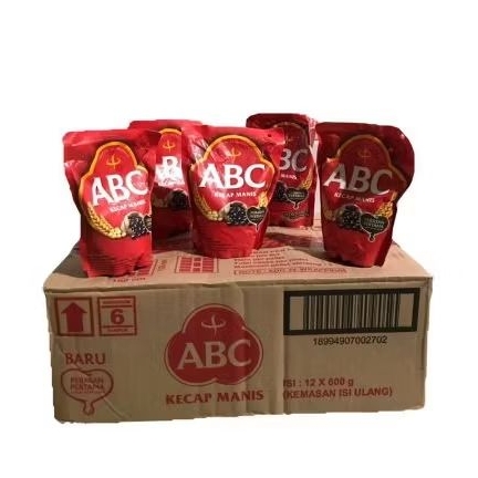 

Kecap ABC 600 gr 1 dus (karton) isi 12 renceng