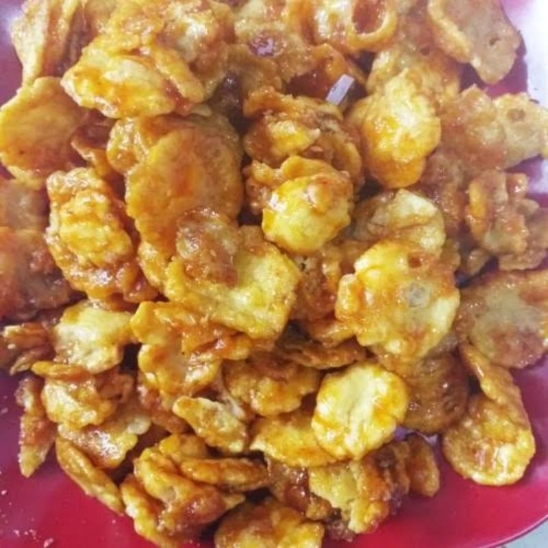 

snack camilan kiloan Emping Mlinjo Manis premium