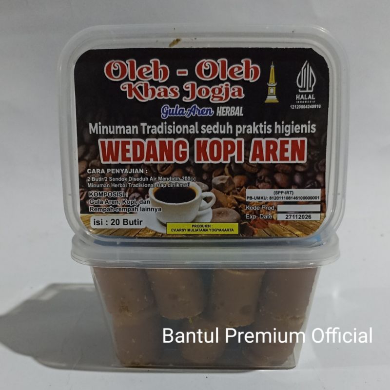 

Wedang Kopi Aren Kemasan Cup isi 20 Butir /Wedang Aren Jahe Merah Sereh Kencur Kunyit Putih Mint Temulawak Kopi Aren