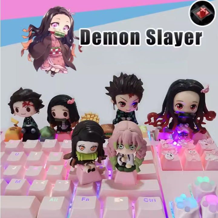 Demon Slayer Keycaps Mechanical Keyboard ; Keycaps keyboard mekanikal anime | MatchaLand