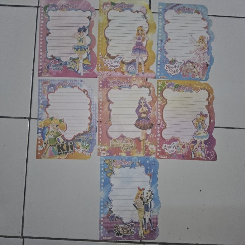 

Isi Binder AIKATSU Idol Academy by DG A5 (BEKAS, Good condi)