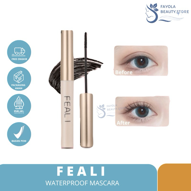 [READY] FEALI WATERPROOF MASKARA - Long Lasting Volumizing Lengthen Eye Lash Makeup MASKARA FEALI ma