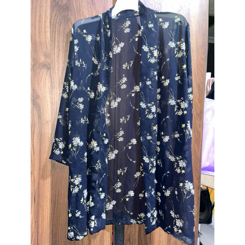 cardigan motif bunga