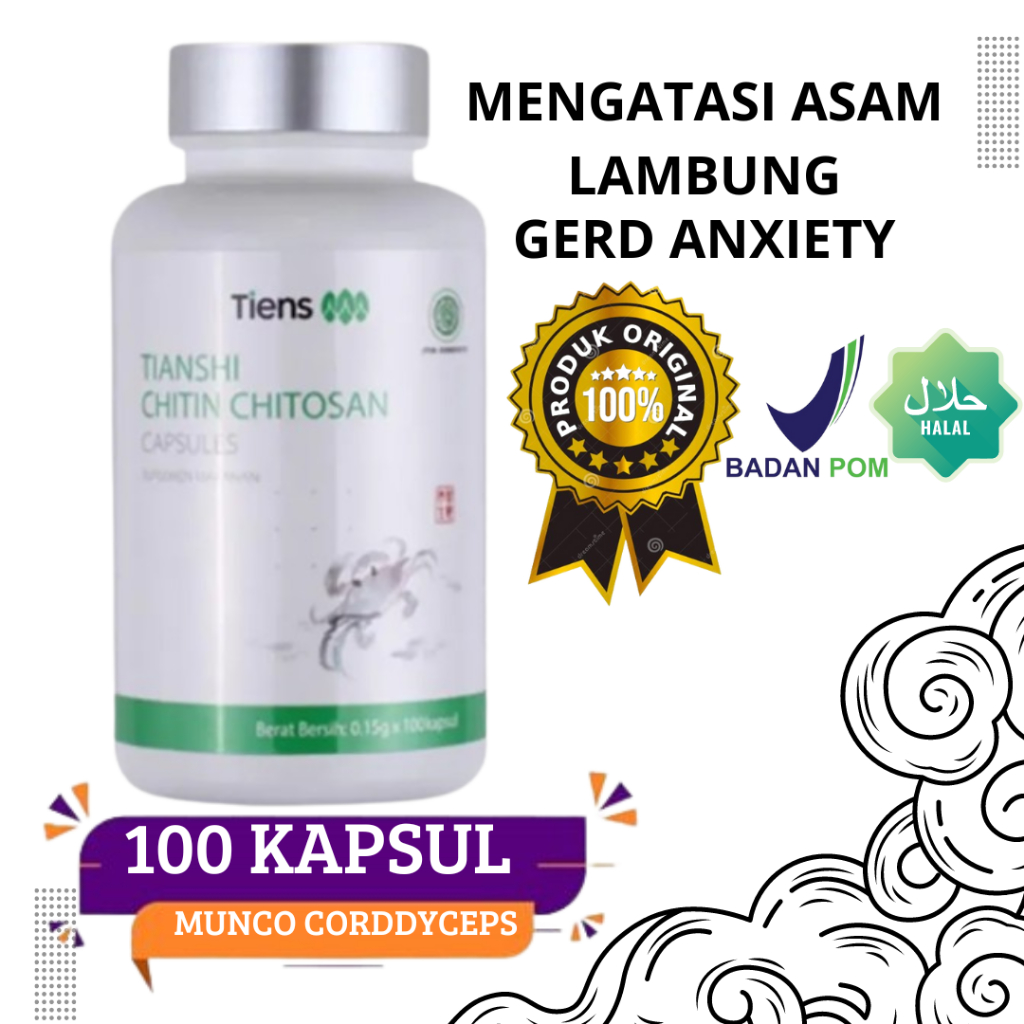 OBAT ASAM LAMBUNG PRODUK CINA Gerd Anxiety Chito Chitin Tukak Lambung Kronis Akut Fitofarmaka