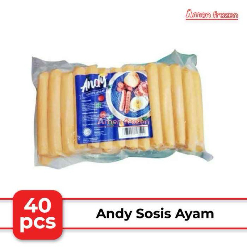

sosis Andy 1 kg (isi 40pcs)