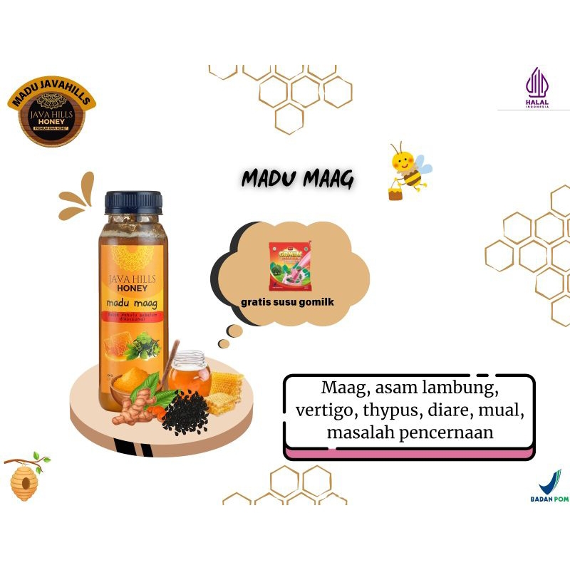 

MADU MAAG JAVAHILLS HONEY 320ml | Madu Herbal 100% Asli | Madu herbal mengatasi maag lambung gerd | Madu murni 100% halal | Madu premium quality untuk mengatasi kembung masuk angin mual | Madu spesial mengatasi maag asam lambung vertigo