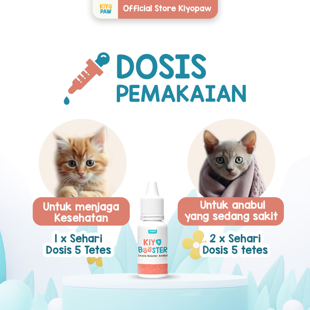 Lovemiauw Kiyopaw Vitamin Kucing Imunitas Tubuh Multivitamin Kucing Imun Booster Kucing Kiyo Booster