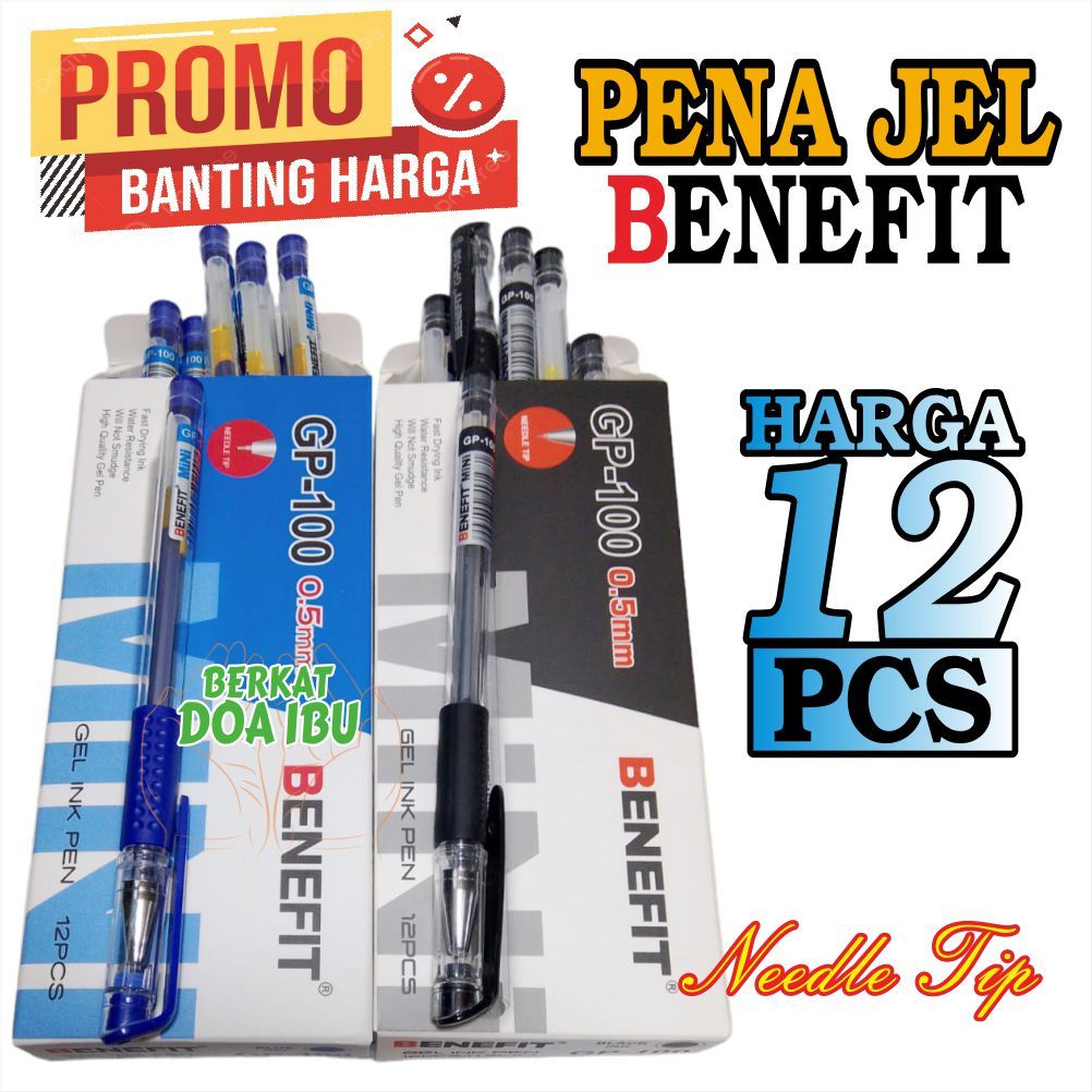 

PULPEN BENEFIT PENA JEL 0.5mm GP 100 BOLPOIN GEL PEN Harga PENA GEL MURAH OIL GEL PEN