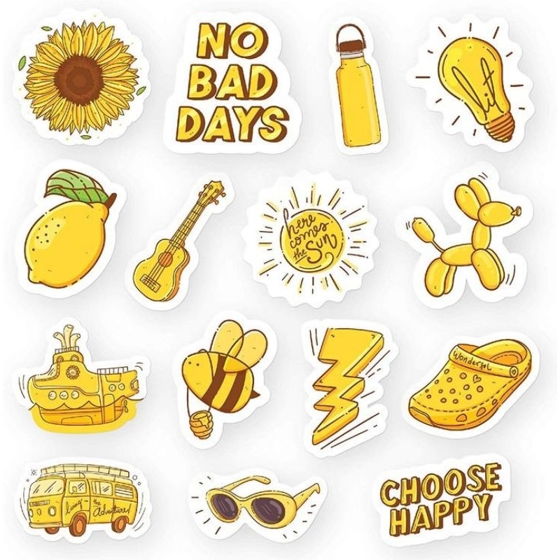 

STICKER YELLOW THEME (2)