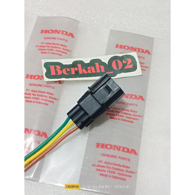 Soket lampu stoplamp, fitting lampu belakang Vario 125, Vario 150 Vario 160 led