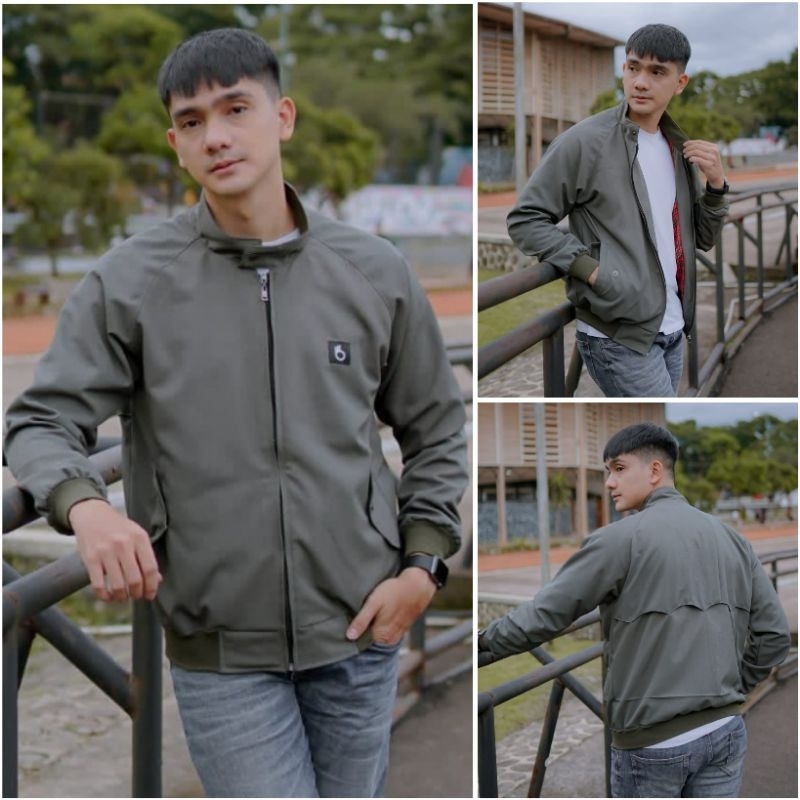 Jaket Harrington Pria Dewasa | Jaket Harrington Polos Kekinian