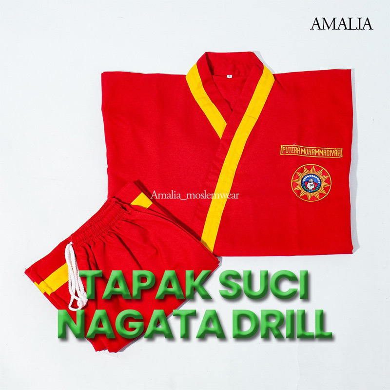 Seragam Silat Tapak Suci Nagata Japan Drill (Seragam Silat Amalia)