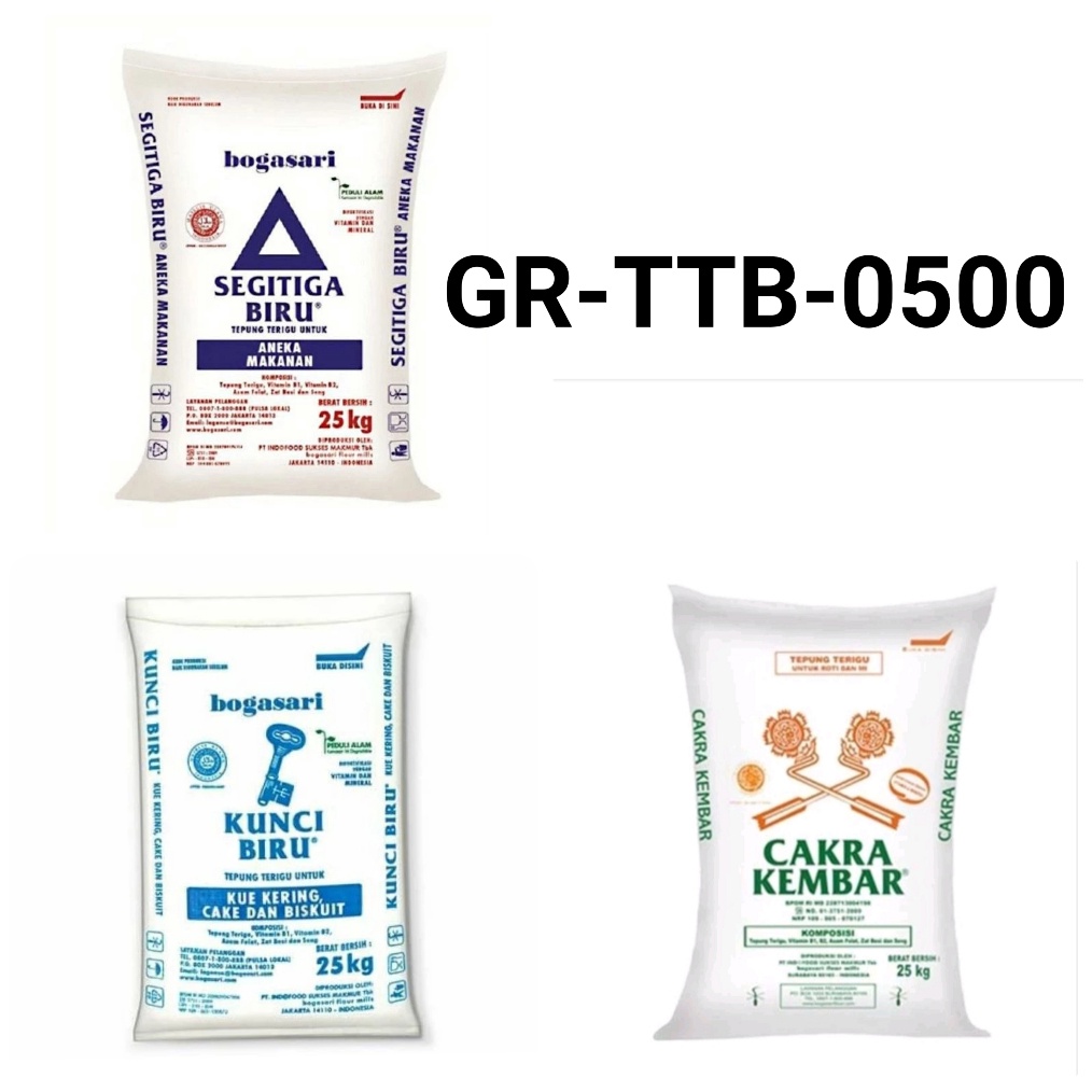 

SIAP KIRIM GAN GRTTB5 Tepung cakra kembar kunci biru segitiga biru 5grrepack yamama baking
