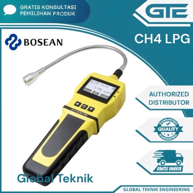 Bosean portable combustible CH4 LPG natural gas leak detector