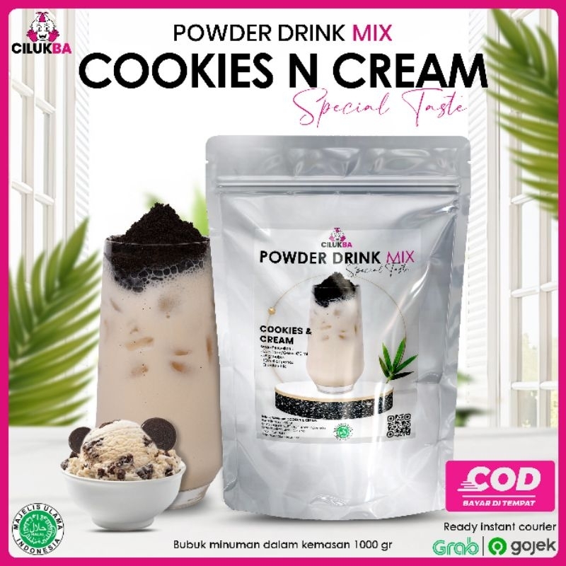 

Cilukba Bubuk Minuman Instan Rasa Cookies & Cream 1kg / Powder Drink Mix