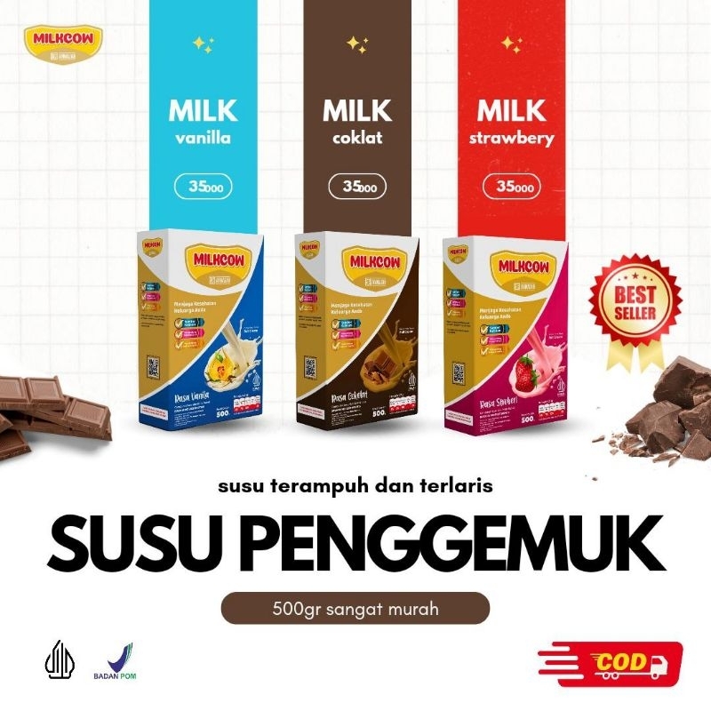 

MILKCOW 500 gram susu penggemuk badan