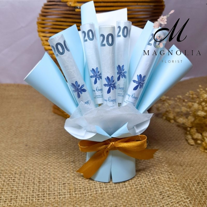 Mini Bouquet / Buket Uang Mini / Angpau Lebaran / Buket THR 2 Dan 5 Slot / Buket Kecil / Buket Uang