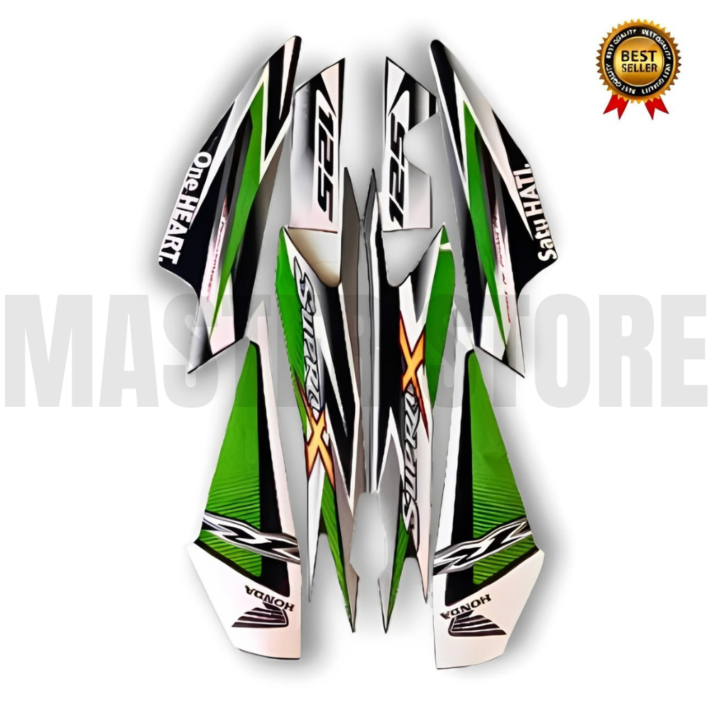 STIKER STRIPING MOTOR SUPRA X 125 R 2013 LIS LES BODY SUPRA X 125 R 2013