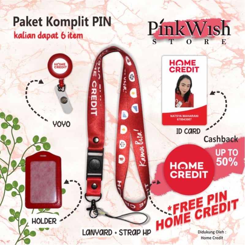 

Tali idcard HOME CREDIT merah / lanyard HOME CREDIT merah [READY STOCK] TERMURAH !!! Beli Eceran Rasa Grosir