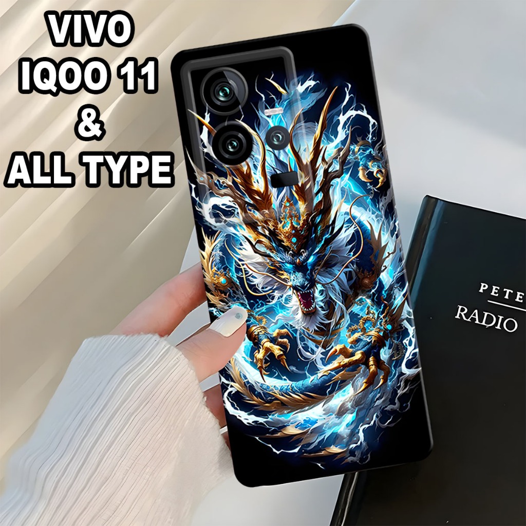 (GC13) Softcase karet Hp IQOO 11 Terbaru 2024 / Case Naga / Case IQOO 11 Silikon Tpu Pro Camera / Ke