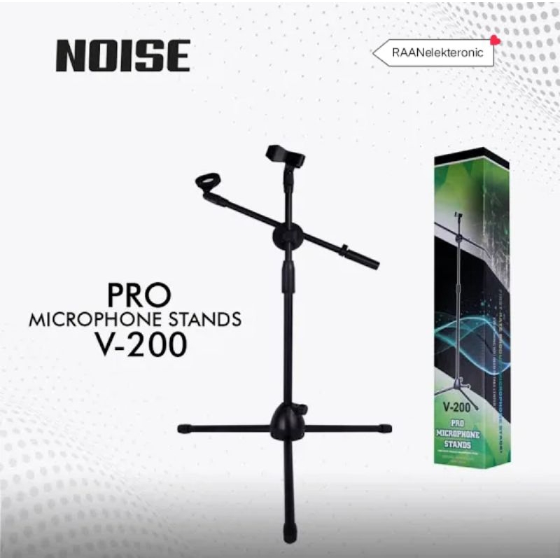 STAND MIC NOISE PRO MICROVPHONE STAND CAGAK MIC V-200   KAKI 3