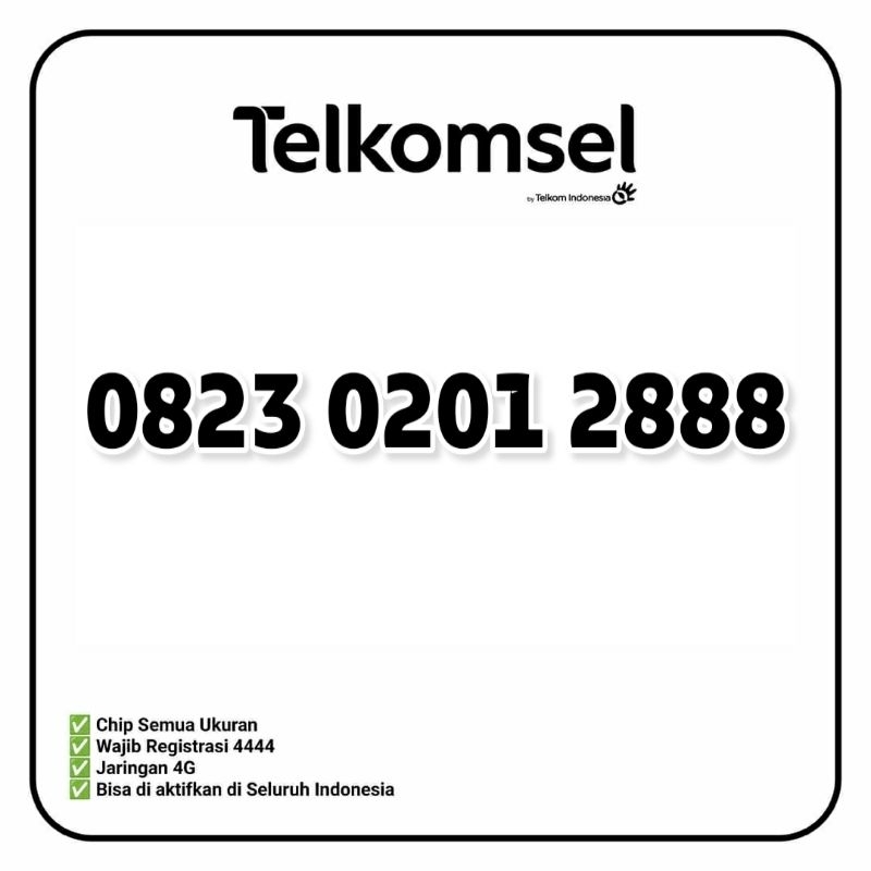Nomor Cantik Telkomsel Kartu AS Play Mania Jadul | Ekor Triple 8 | Ekor 888