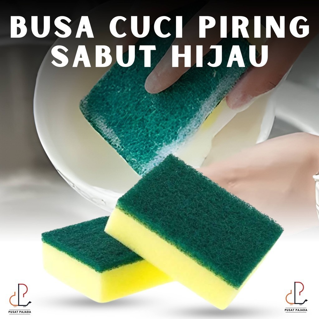Busa Spoon Serbaguna Spon Cuci Piring Busa Cuci Motor Spon Bulat Sponge Kotak Halus