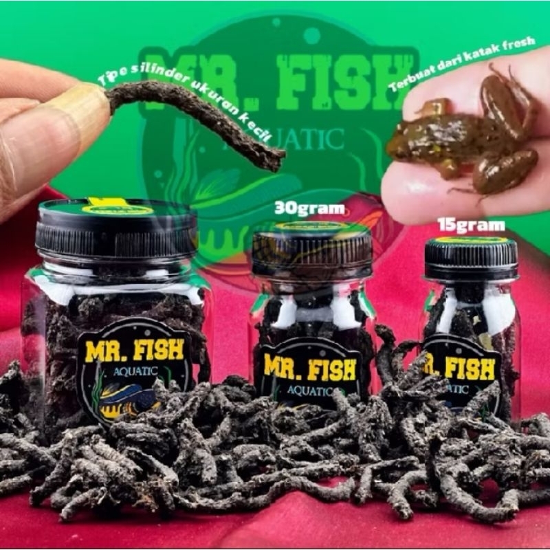 Pelet Katak Mr. Frog 100% Katak Sawah + CALSIUM