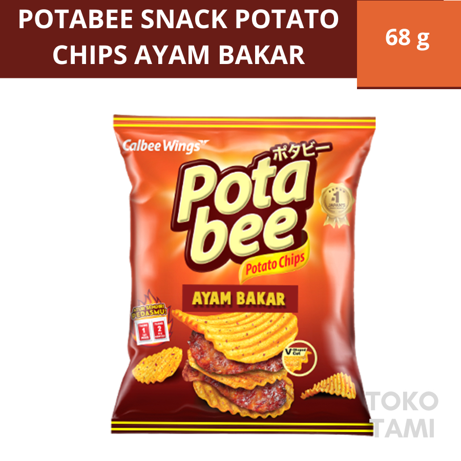 

Potabee Snack Potato Chips Ayam Bakar Kripik Kentang 68g