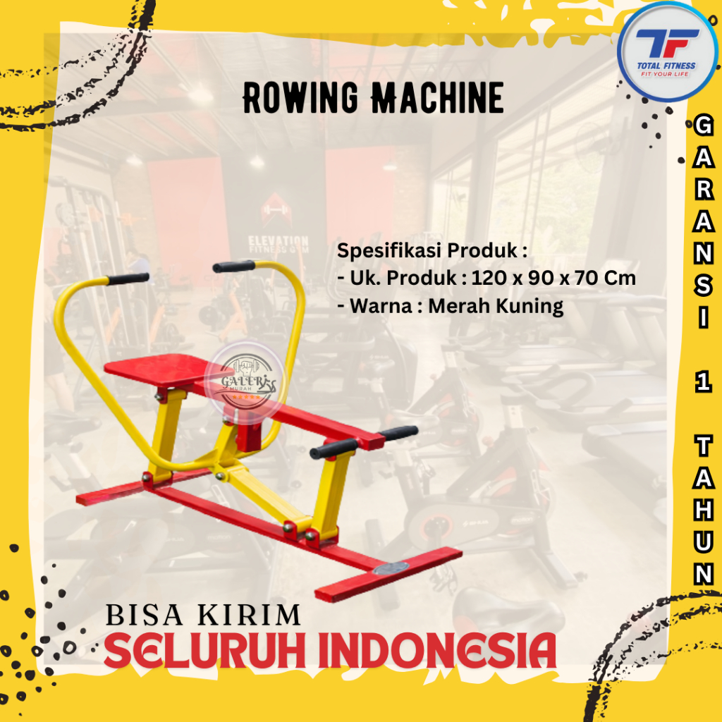 ROWING MACHINE - fitness Out door, fitnes Outdoor, fitnes taman