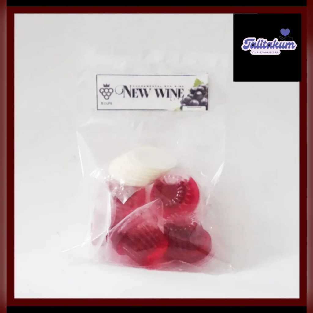 

Anggur Perjamuan Kudus Lite Cup + Hosti - Isi 5 (New Wine Produk)