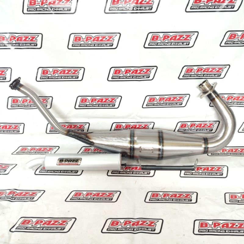 Knalpot B-PAZZ Ninja SS/R/RR Full Kompetisi Drag Galvanis/Stainless Silencer Aluminium