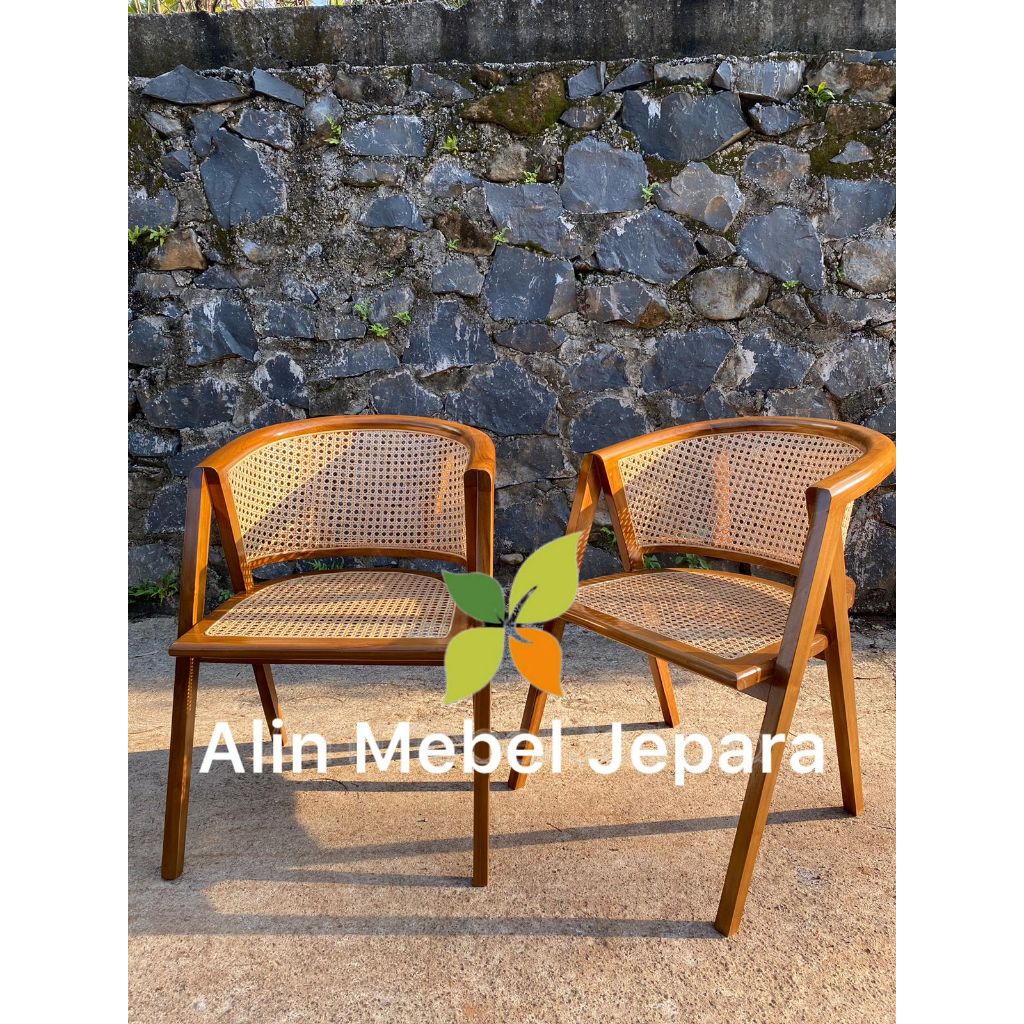 KURSI CAFE ROTAN, KURSI LENONG JATI, KURSI LENONG ROTAN, KURSI TERAS