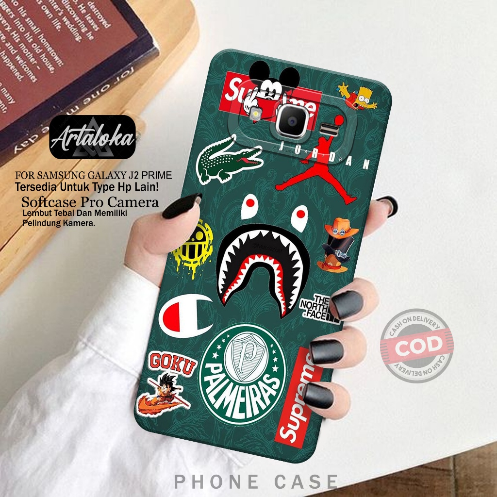 Softcase Hp Samsung Galaxy J2 Prime Fashion Case Branded Case Samsung Galaxy J2 Prime Silikon TPU Pr