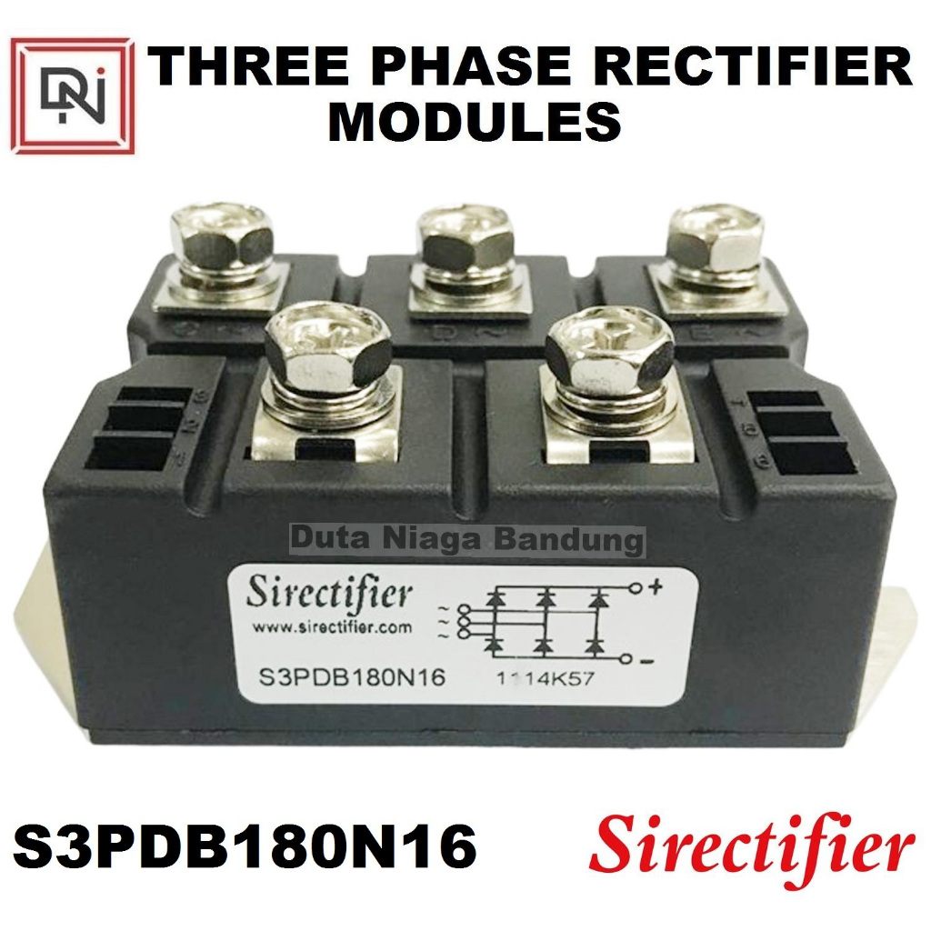 S3PDB180N16 Three phase module Sirectifier diode 3 phase 180 A 1600V module three phase
