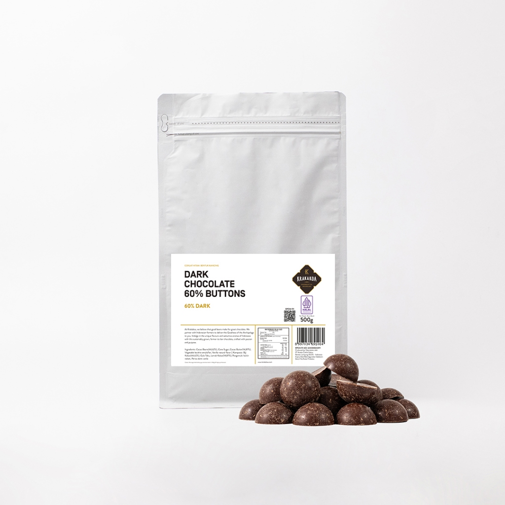 

Krakakoa Chocolate Buttons, 60% Dark Chocolate 500gr