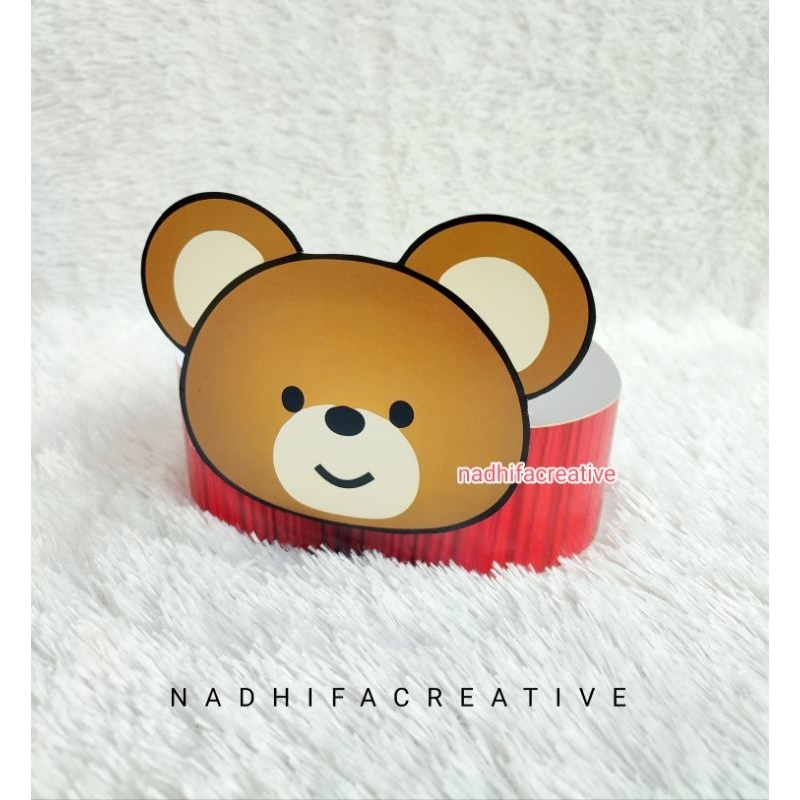 Topi Hewan Gambar Beruang,semut,buaya, kepiting Ready Stock